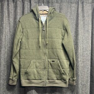 Matix Olive Zip-Up Hooded Sweater